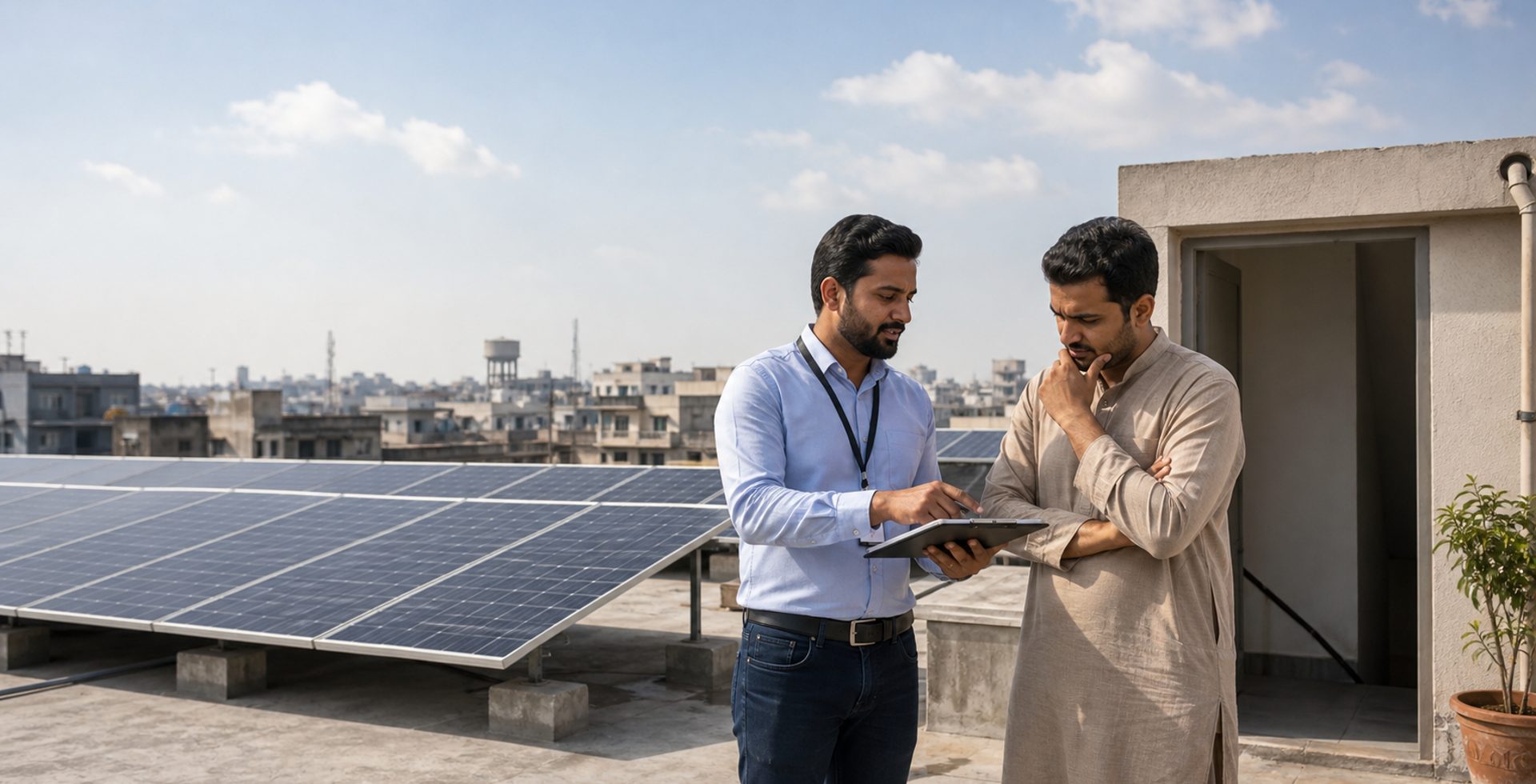Solar consultation notes and site survey planning